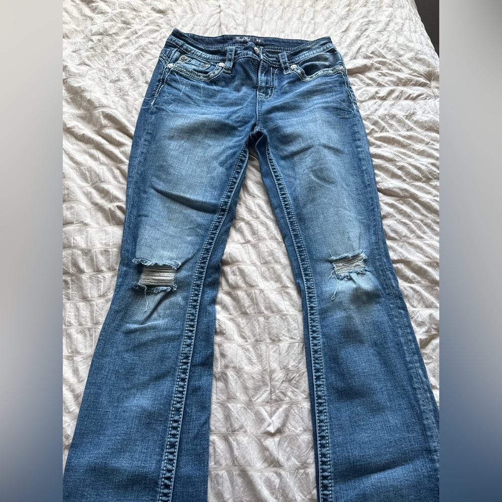Miss me Classic Blue Distressed Women Jeans
